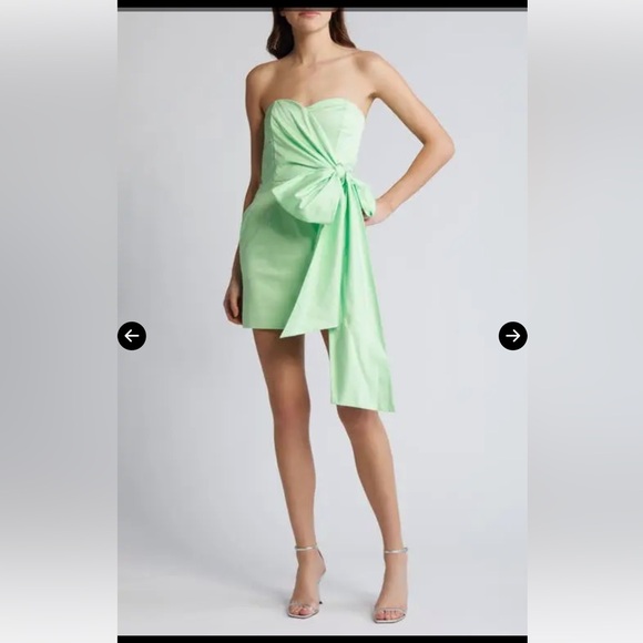 French Connection Florida Summer Tie Waist Strapless Minidress - Picture 6 of 6